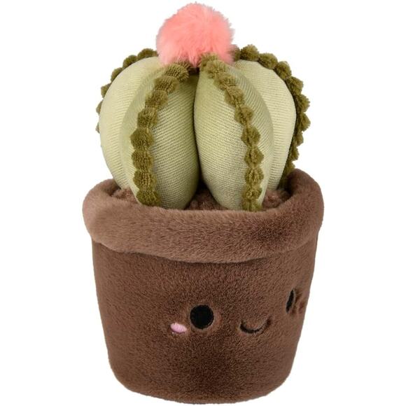 Rhode Island Novelty Plush Succulent Happy Plant Plush Green Cactus EUC - Picture 1 of 2
